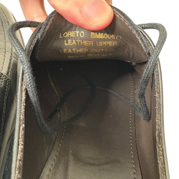 Bruno Magli Loreto BM600677 Black Leather Low Top Plain Toe Oxfords Size 11.5 - Picture 8 of 11